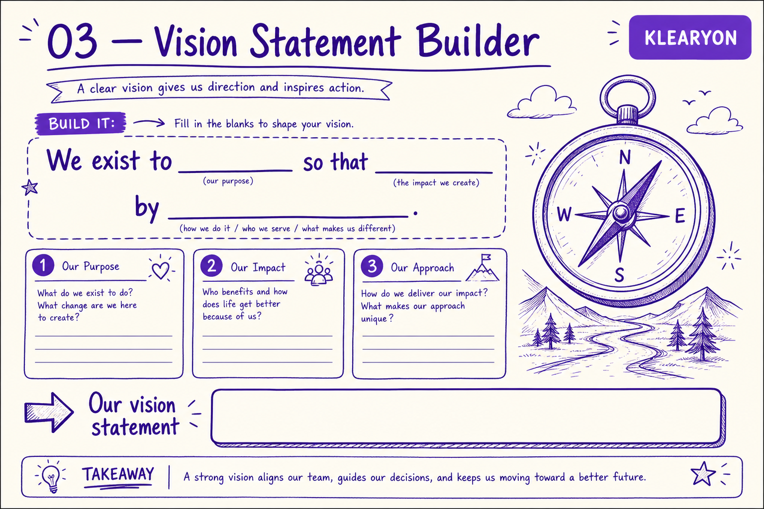Vision Statement Builder worksheet preview