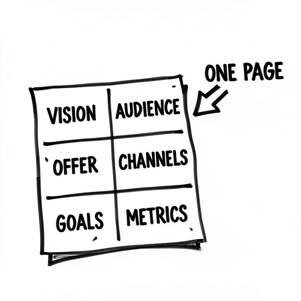 Strategy on one page